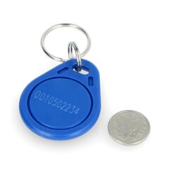 RFID raktų pakabukas S103N-BE - 125kHz - suderinamas su EM4100 - mėlynas - 10 vnt цена и информация | Электроника с открытым кодом | pigu.lt