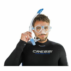 Snorkelis nardymui Cressi-Sub ‎DM1000052 Mėlyna Suaugusiems kaina ir informacija | Nardymo kaukės | pigu.lt