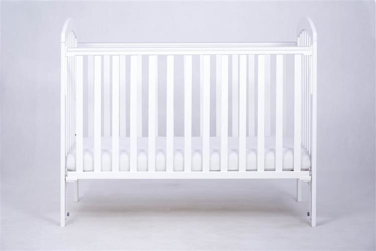 Kūdikio lovytė 124x65x103 cm, balta цена и информация | Kūdikių lovytės | pigu.lt
