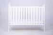Kūdikio lovytė 124x65x103 cm, balta цена и информация | Kūdikių lovytės | pigu.lt