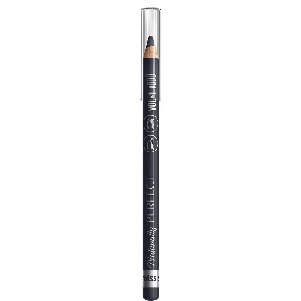 Akių ir antakių pieštukas Miss Sporty Naturally Perfect 004 Dark Grey, 0,78g kaina ir informacija | Akių šešėliai, pieštukai, blakstienų tušai, serumai | pigu.lt