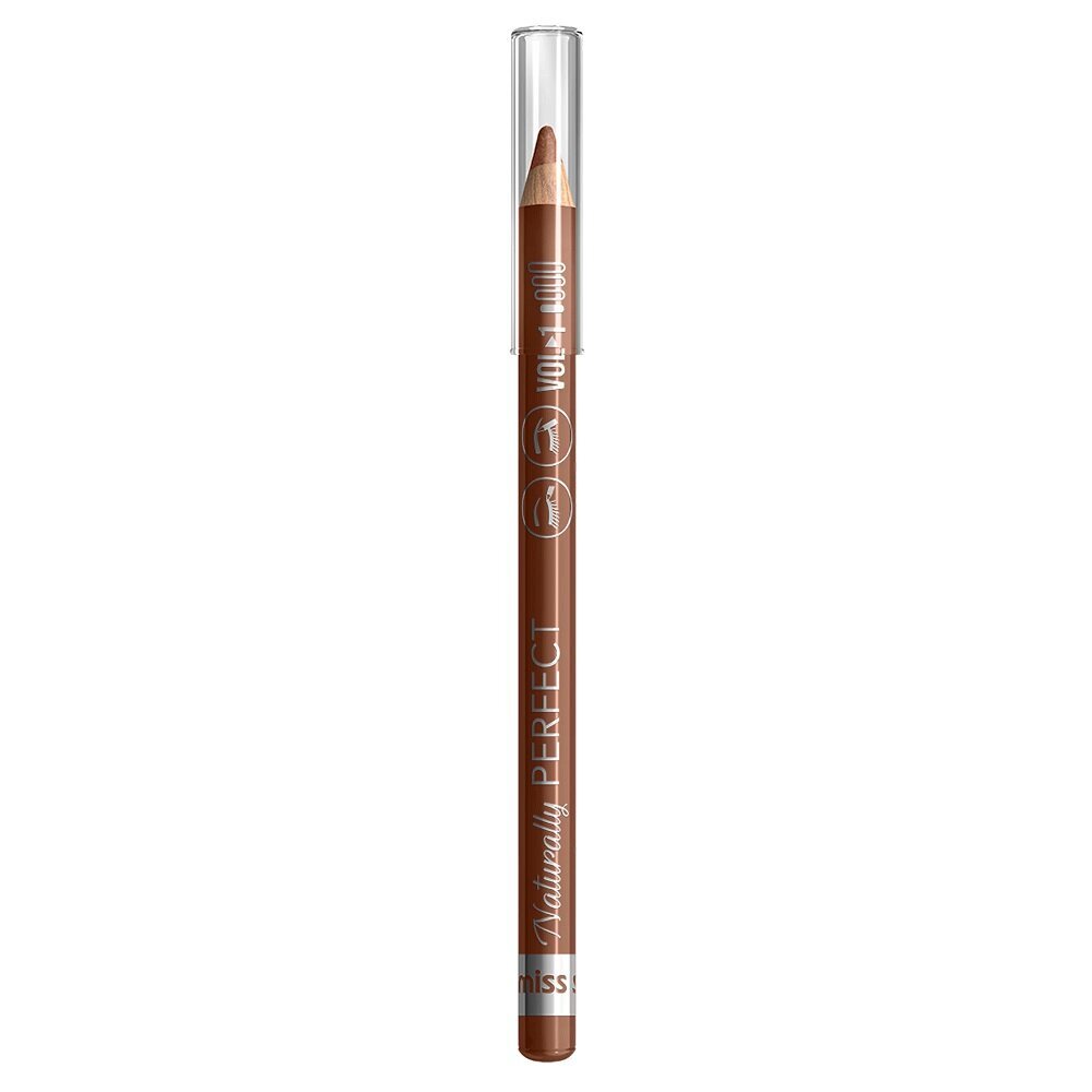 Akių ir antakių pieštukas Miss Sporty Naturally Perfect 008 Stone Brown, 0,78g kaina ir informacija | Akių šešėliai, pieštukai, blakstienų tušai, serumai | pigu.lt