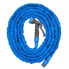 Шланг садовый растягивающийся с насадкой Bradas Trick Hose 5м-15м, синеватый цена и информация | Оборудование для полива | pigu.lt