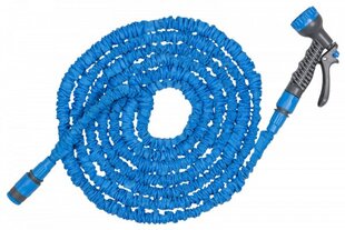 Шланг садовый растягивающийся с насадкой Bradas Trick Hose 10м-30м, синеватый цена и информация | Оборудование для полива | pigu.lt