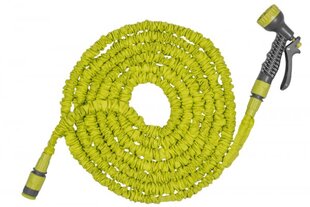Шланг садовый растягивающийся с насадкой Bradas Trick Hose 7,5м-22м, зеленоватый цена и информация | Оборудование для полива | pigu.lt