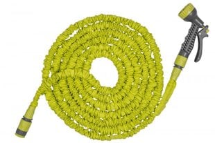 Шланг садовый растягивающийся с насадкой Bradas Trick Hose 10м-30м, зеленоватый цена и информация | Оборудование для полива | pigu.lt