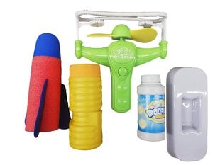 Muilo burbulų šautuvas žalias + Muilo burbulai 4225 kaina ir informacija | Vandens, smėlio ir paplūdimio žaislai | pigu.lt
