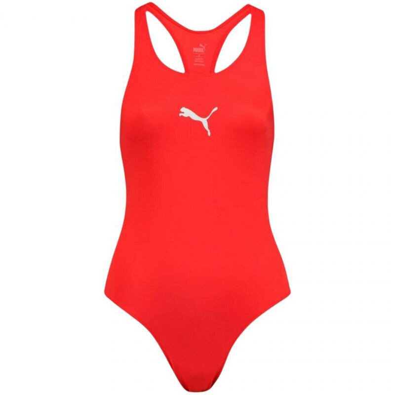 Maudymosi kostiumėlis moterims Puma Swim Racerb 90768102 цена и информация | Maudymosi kostiumėliai | pigu.lt