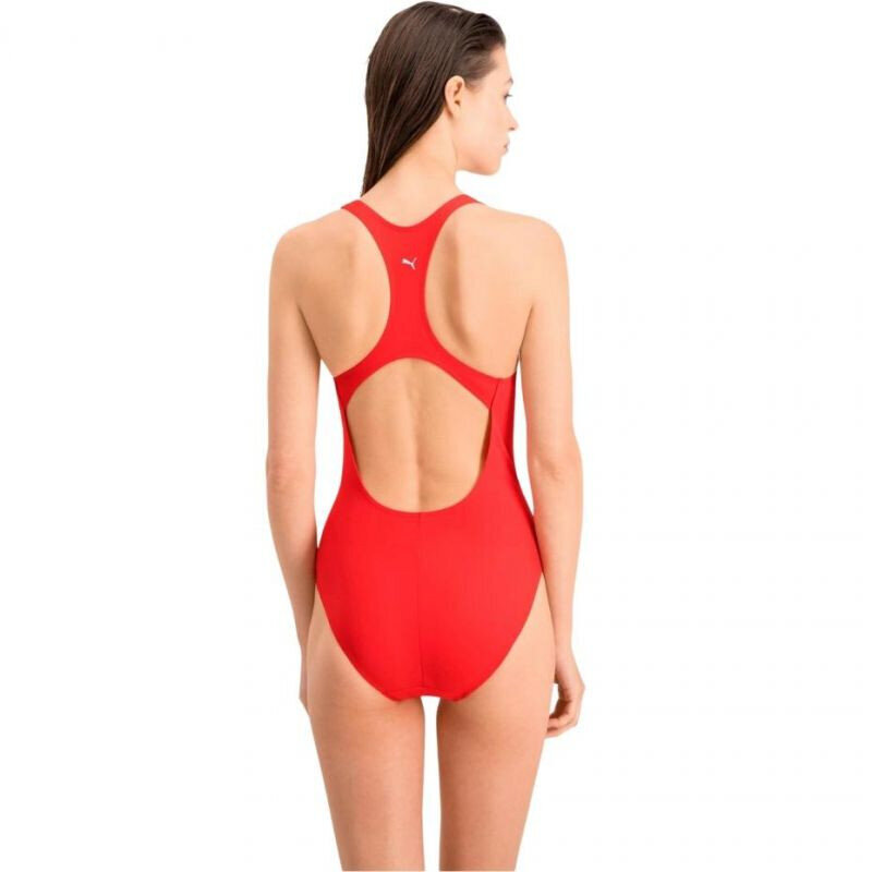 Maudymosi kostiumėlis moterims Puma Swim Racerb 90768102 kaina ir informacija | Maudymosi kostiumėliai | pigu.lt