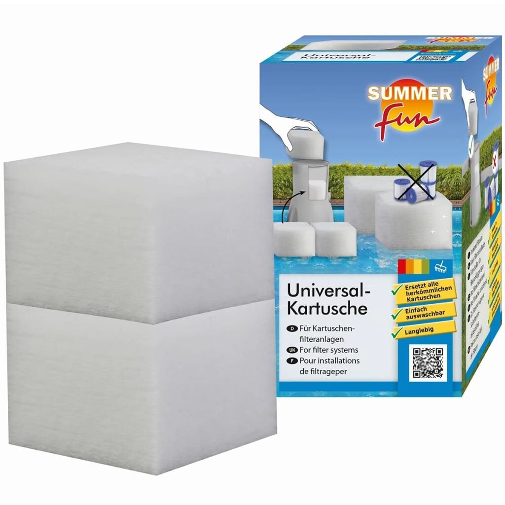 Summer Fun universalus kasetinis filtras 12x12x10 cm kaina ir informacija | Baseinų filtrai | pigu.lt