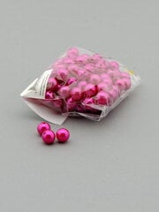 Rožinės spalvos karoliukai 50g цена и информация | Принадлежности для флористики | pigu.lt