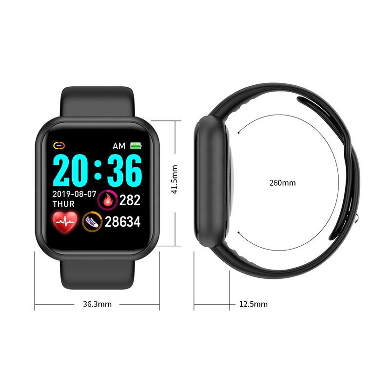 iWear M7 Black kaina ir informacija | Išmanieji laikrodžiai (smartwatch) | pigu.lt