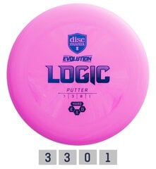 Дискгольф DISCMANIA HARD EXO LOGIC Evolution Pink 3/3/0/1 цена и информация | Диск-гольф | pigu.lt