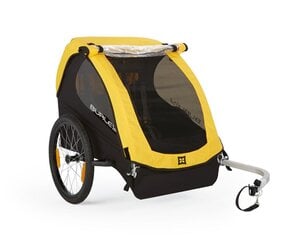 Child trailer Bee Double Yellow цена и информация | Прицепы для велосипеда | pigu.lt