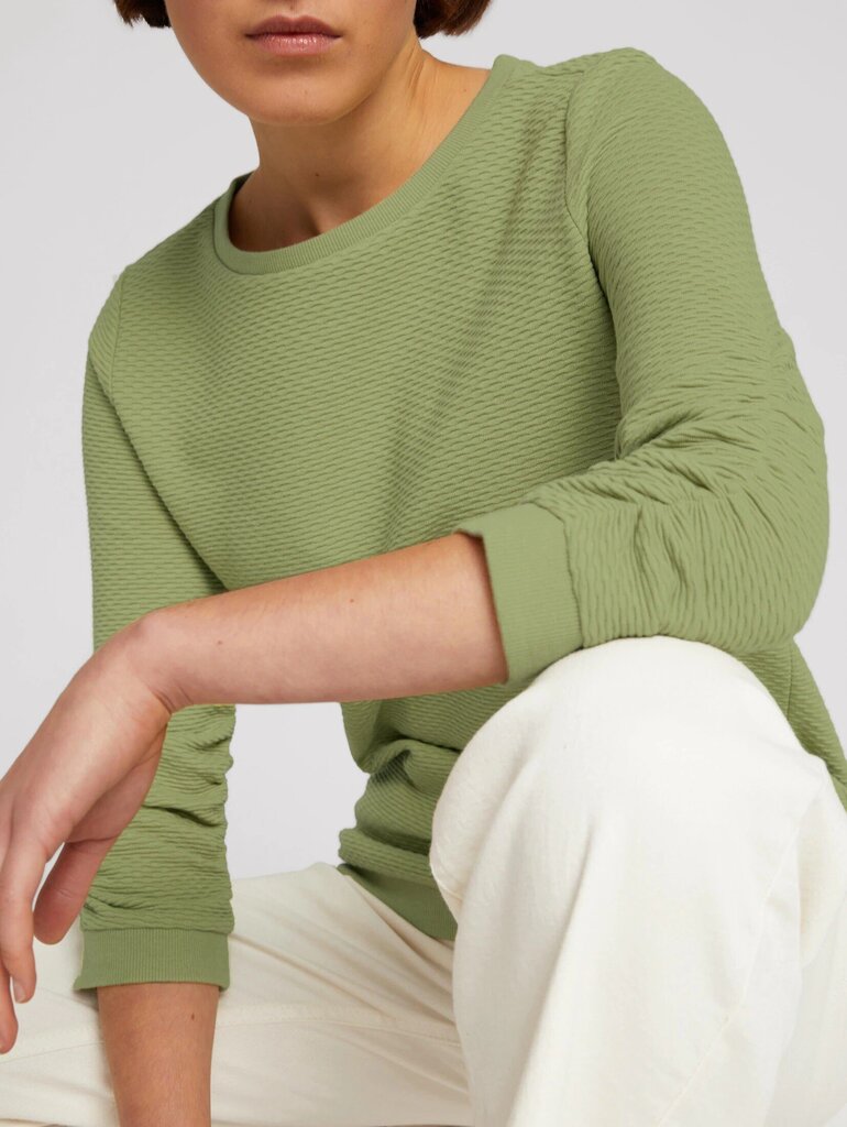 Tom Tailor moteriški marškiniai 1021114*28720, šviesiai žalios spalvos 4065308031473 kaina ir informacija | Marškinėliai moterims | pigu.lt
