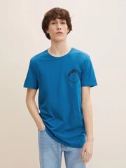 Tom Tailor vyriški marškinėliai 1031130*28857, mėlyni 4065308406622 kaina ir informacija | Vyriški marškinėliai | pigu.lt