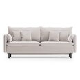 Sofa Homede Roseo 3S, smėlio spalvos