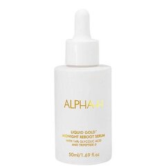 Senatvinius požymius mažinantis veido serumas brandžiai odai Alpha H Liquid Gold Midnight Reboot Serum, 50 ml kaina ir informacija | Veido aliejai, serumai | pigu.lt