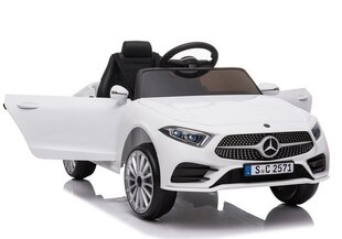 Одноместный детский электромобиль Mercedes CLS 350, белый цена и информация | Электромобили для детей | pigu.lt