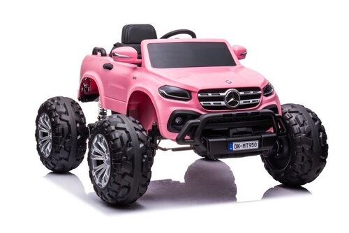 Vienvietis vaikiškas elektromobilis Mercedes DK-MT950, rožinis kaina ir informacija | Elektromobiliai vaikams | pigu.lt