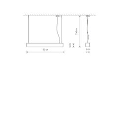 Pakabinamas šviestuvas Nowodvorski SOFT LED 90X6 7547 kaina ir informacija | Pakabinami šviestuvai | pigu.lt