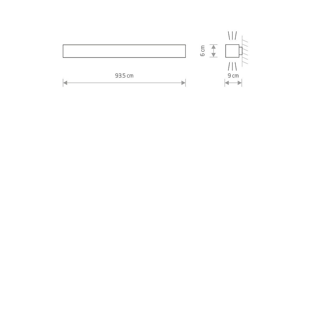 Sieninis šviestuvas Nowodvorski SOFT WALL LED 90X6 7548 kaina ir informacija | Sieniniai šviestuvai | pigu.lt