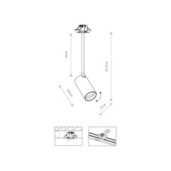 Потолочный светильник Nowodvorski Mono SURFACE LONG S 7676 цена и информация | Потолочные светильники | pigu.lt