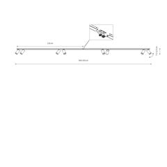 Потолочный светильник Nowodvorski Mono 2x150 7694, белый/золотой цена и информация | Потолочные светильники | pigu.lt