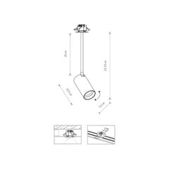 Потолочный светильник Nowodvorski Mono SURFACE LONG S 7737 цена и информация | Потолочные светильники | pigu.lt