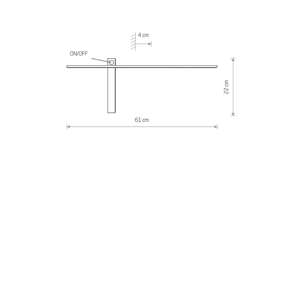 Sieninis šviestuvas Nowodvorski IMPULSE LED S 8115 цена и информация | Sieniniai šviestuvai | pigu.lt