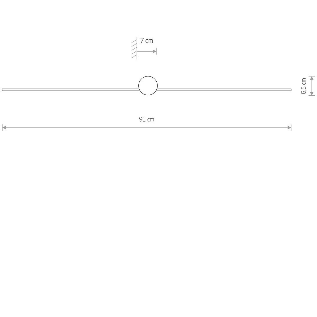 Sieninis šviestuvas Nowodvorski PIN LED M 8128 kaina ir informacija | Sieniniai šviestuvai | pigu.lt