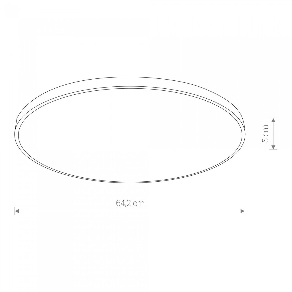 Lubinis LED šviestuvas Nowodvorski Agnes Round 8210, baltas цена и информация | Lubiniai šviestuvai | pigu.lt