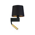 Настенный светильник Nowodvorski Chillin 8213, черный/золотой цвет