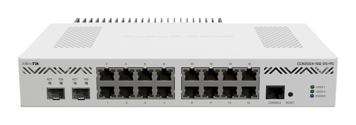 Mikrotik CCR2004-16G-2S+PC цена и информация | Maršrutizatoriai (routeriai) | pigu.lt