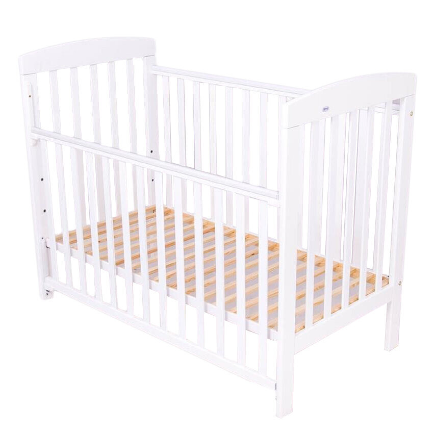 Kūdikio lovytė 124x65x100 cm, balta kaina ir informacija | Kūdikių lovytės | pigu.lt