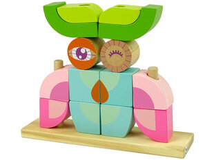 Набор деревянных блоков - 3D сова цена и информация | Игрушки для малышей | pigu.lt