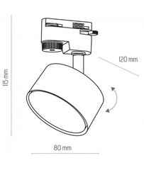 Встраиваемый в направляющие светильник TK LIGHTING 6062 цена и информация | Трековые светильники и шинопроводы | pigu.lt