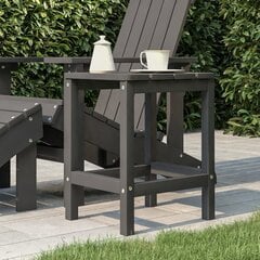 vidaXL Sodo Adirondack staliukas, antracito spalvos, 38x38x46cm, HDPE цена и информация | Садовые столы, столики | pigu.lt