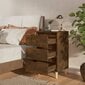 vidaXL Naktinė spintelė su medinėmis kojelėmis, ąžuolo, 40x35x69cm kaina ir informacija | Spintelės prie lovos | pigu.lt