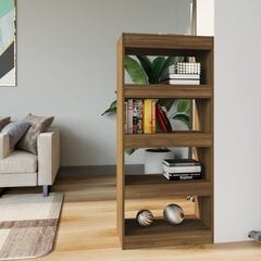 Spintelė knygoms/kambario pertvara, 60x30x135 cm, ruda kaina ir informacija | Lentynos | pigu.lt