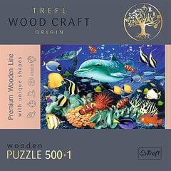 Medinė dėlionė Trefl Povandeninis pasaulis, 500+1 detalių kaina ir informacija | Dėlionės (puzzle) | pigu.lt
