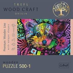 Деревянная головоломка Trefl «Цветной щенок», 500+1 деталь цена и информация | Пазлы | pigu.lt