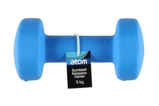 Svarmuo Atom Neoprene, 5 kg, mėlynas kaina ir informacija | Svoriai, svarmenys, grifai | pigu.lt