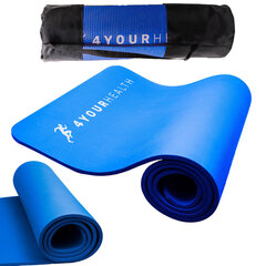 Jogos kilimėlis - „fitness“, 1 cm, mėlynas kaina ir informacija | Kilimėliai sportui | pigu.lt