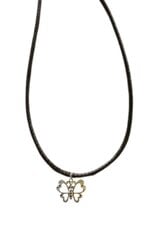 Ожерелье с подвеской и плетеным шнурком цена и информация | Женское колье | pigu.lt