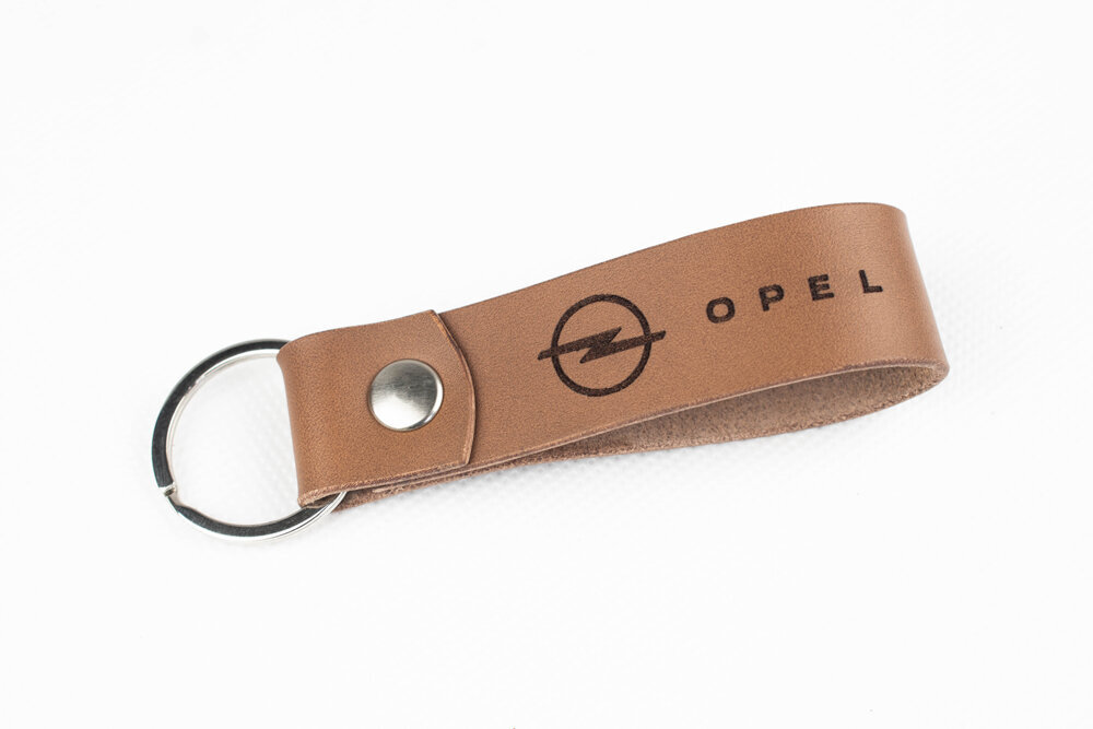 Odinis raktų pakabukas Opel, šviesiai ruda kaina ir informacija | Raktų pakabukai | pigu.lt