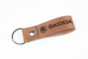 Odinis raktų pakabukas Škoda, šviesiai ruda kaina ir informacija | Raktų pakabukai | pigu.lt