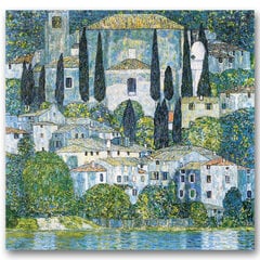 Reprodukcija Kirche in Cassone (Gustav Klimt) 40x40 cm kaina ir informacija | Reprodukcijos, paveikslai | pigu.lt