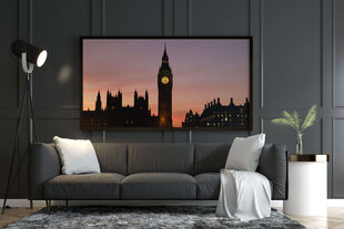 Paveikslas Naktinis Londonas, 100x70 cm kaina ir informacija | Reprodukcijos, paveikslai | pigu.lt