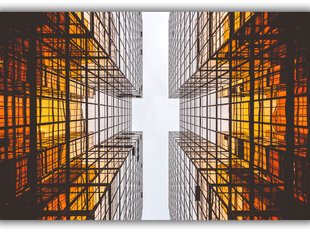 Paveikslas Stiklo architektūra, 100x70 cm kaina ir informacija | Reprodukcijos, paveikslai | pigu.lt